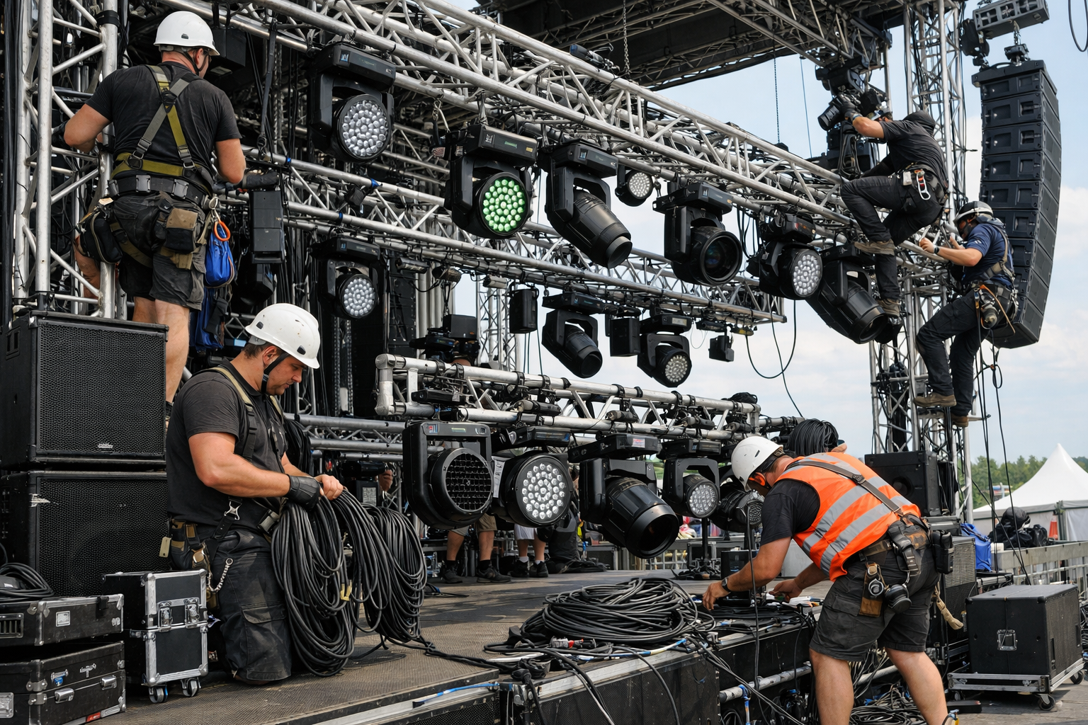 Isik ve ses sistemi teknik kurulum