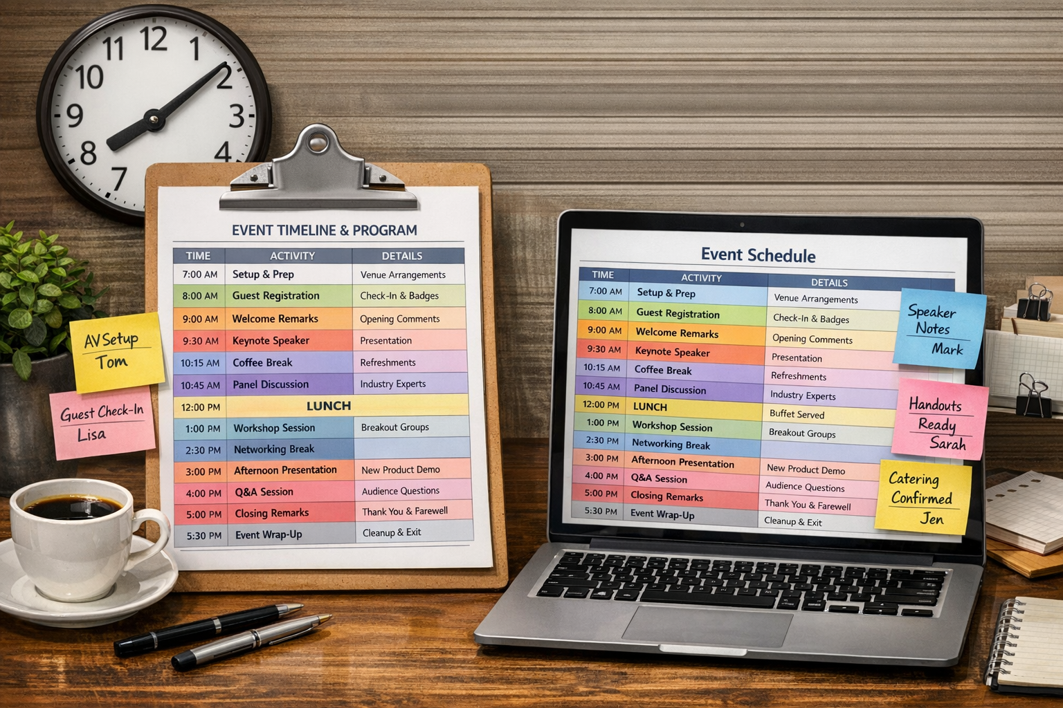 Etkinlik zamanlama ve program akisi